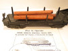 LIONEL POST-WAR TRAINS- 3461 DIECAST LOG DUMP CAR - 0/027 - VG - S31W