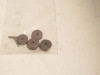 LIONEL PART POST-WAR ZW- FOUR REPLACEMENT ROLLERS & RIVETS- U.S. FREE SHIPPING-