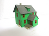 Vtg HO Scale Building Kit Tyco Aunt Millies House built-up  PR
