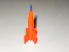 LIONEL REPLACEMENT PART - TOP RED PART FOR THE 6650 ROCKET W/TIP - NEW- W46X
