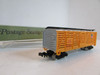Aurora Postage Stamp N Scale Trains 4883 Cattle Car Yellow Union Pacific RR E5