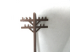 15 pcs Lionel Telephone Poles  0 scale Brown  no bases