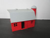 Vtg Bachmann Plasticville Red Barn  Grey Roof O Scale Missing red vent Caps   PR