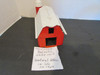 Vtg Bachmann Plasticville Barn Red Walls White Roof Vertical Pattern Silo  PR