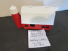 Vtg Bachmann Plasticville Barn Red Walls White Roof Vertical Pattern Silo  PR