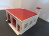 Vtg Bachmann Plasticville FH-4  Fire Dept Building O Scale Chipped Front Base PR