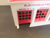 Vtg Bachmann Plasticville FH-4  Fire Dept Building O Scale Chipped Front Base PR