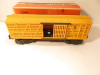 LIONEL TRAINS POST-WAR 6656 YELLOW STOCK CAR  - FAIR - 027 - BXD- B16