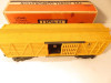 LIONEL TRAINS POST-WAR 6656 YELLOW STOCK CAR  - FAIR - 027 - BXD- B16