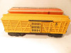 LIONEL TRAINS POST-WAR 6656 YELLOW STOCK CAR  - FAIR - 027 - BXD- B16