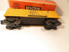 LIONEL TRAINS POST-WAR 6656 YELLOW STOCK CAR  - FAIR - 027 - BXD- B16
