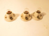 THREE PORCELAIN HOUSE LIGHTS W/BULBS- GOOD - SR123