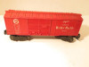 LIONEL TRAIN POST-WAR  6014 RED BABY RUTH BOXCAR- 027- GOOD- M52