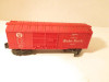 LIONEL TRAIN POST-WAR  6014 RED BABY RUTH BOXCAR- 027- GOOD- M52