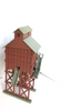 Plasticville HO Coaling Station Brown w/grey Roof  Built up Incomplete PR