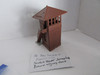 HO Bachmann Plasticville Switch Tower Incomplete Brown w/ Grey Door not built PR