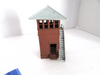 HO Plasticville Switch Tower Brown w/ Grey roof Stairs Intact not built    PR