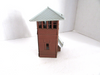 HO Plasticville Switch Tower Brown w/ Grey roof Stairs Intact not built    PR