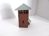 HO Plasticville Switch Tower Brown w/ Grey roof Stairs Intact not built    PR