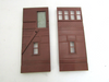 HO Plasticville Switch Tower 2 Brown Sides Only 1 grey door    PR