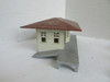 Plasticville Passenger Station O Not Built Brown Roof Grey Platform & Doors PR