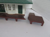 Plasticville Passenger Station O Gauge Damaged Platform Snow Roof Built  PR