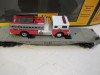 MTH TRAINS - RAILKING 30- 7629 FLAT CAR W/FIRE TRUCK- 0/027- LN BXD- B25