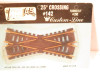 ATLAS HO - #142 CUSTOM LINE BRASS 25 DEGREE CROSS-OVER TRACK- OPENED- SR102