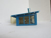 Bachmann Plasticville HO New Car Showroom Blue Cream Mirror Motors Incomplete PR