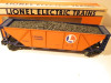 LIONEL - 19303- LIONEL LINES HOPPER W/COAL LOAD- BLUE & ORANGE- 0/027- L/N - B24