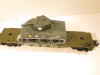 GREEN ARMY FLAT CAR W/DIE CAST TANK -  EXC - 0/027 SCALE- M51