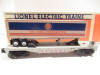 LIONEL- 16924 FLAT CAR W/LIONEL CORP TRAILER- 0/027 - D/C TRUCKS-  NEW - B18