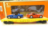 LIONEL TRAINS -17527 FLAT CAR W/DODGE VIPERS  - 0/027- BOXED - J1W