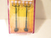 MTH TRAINS -RAILKING- 30-11034 TRIPLE PARK LIGHTS- SET OF TWO- 027- NEW- HB3