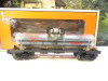 LIONEL VAULT 16160 - AEC TANK CAR W/BLACK REACTOR FLUID 1/2 FULL- LN- J1W