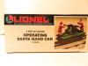 MPC LIONEL 18403 OPERATING SANTA CLAUS HAND CAR- 0/027 SCALE- NEW - B23