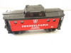 LIONEL TRAINS LTI- RED PENNSYLVANIA PORTHOLE CABOOSE- 0/027 -VG - HB2