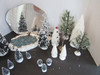 Lemax 06166 Assortment of Snow Covered Trees Pond Village Scenery Incomplete HB