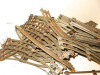 LIONEL TRAINS POST-WAR 027 TRACK- 50 ASSORTED SECTIONS- GOOD -