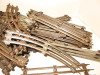LIONEL TRAINS POST-WAR 027 TRACK- 50 ASSORTED SECTIONS- GOOD -