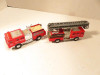 VINTAGE DIECAST - TWO FIRE ENGINES- APPROX 4 3/4" LONG- GOOD- S31A