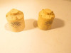 LIONEL PART - TWO POST-WAR OFF-WHITE  CANNISTERS - W/LETTERING- FAIR-S31A
