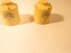 LIONEL PART - TWO POST-WAR OFF-WHITE  CANNISTERS - W/LETTERING- FAIR-S31A