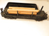 LIONEL POST-WAR TRAINS- 3461 DIECAST LOG DUMP CAR - 0/027 - VG - S31J