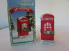 Hearthside Village Accessory porcelain Red Phone Booth  L134