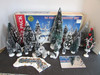 Lemax 06165 Asst of Snow Covered Trees Pond Village Scenery 20+ pc Incomplete 
