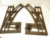 LIONEL STANDARD GAUGE - PAIR OF MANUAL SWITCH TRACKS- FAIR W/RUST - S28