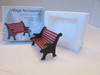 Dept 56 56445 Village Red Wrought Iron Park Bench Village LN  L138