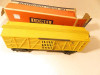 LIONEL TRAINS POST-WAR 6656 YELLOW STOCK CAR  EXC - 027 - BXD- B6R