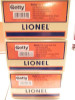 LIONEL - 26973 - GETTY DIECAST TANK CAR 3 PACK- 0/027- NEW- SEALED- H1C